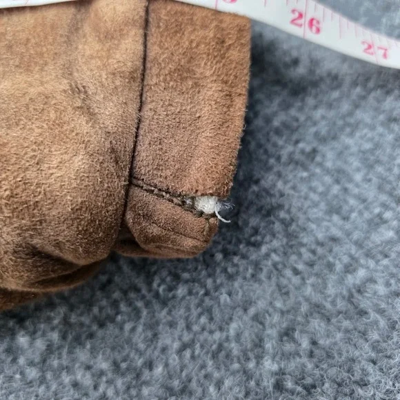 Roundtree & Yorke Suede Jacket Bomber Harrington Leather Brown Men Large Vintage - Picture 11 of 14